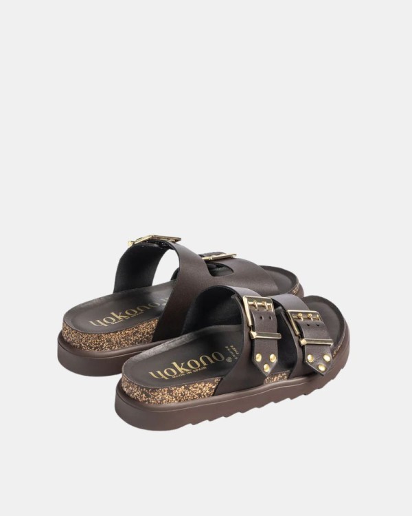 Sandalias Abiertas Mujer Yokono Marrón TUNEZ 262