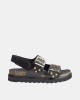 Sandalias Abiertas Mujer Yokono Negro TUNEZ 261