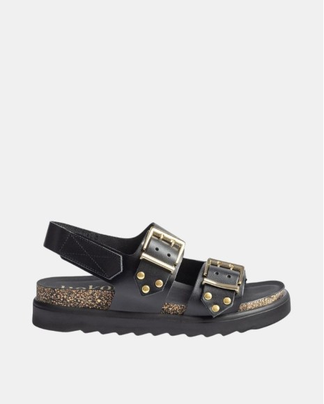 Sandalias Abiertas Mujer Yokono Negro TUNEZ 261