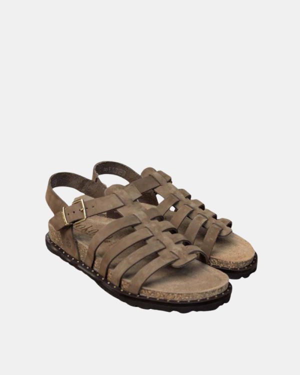 Sandalias Abiertas Mujer Yokono Marrón BOLUS 107