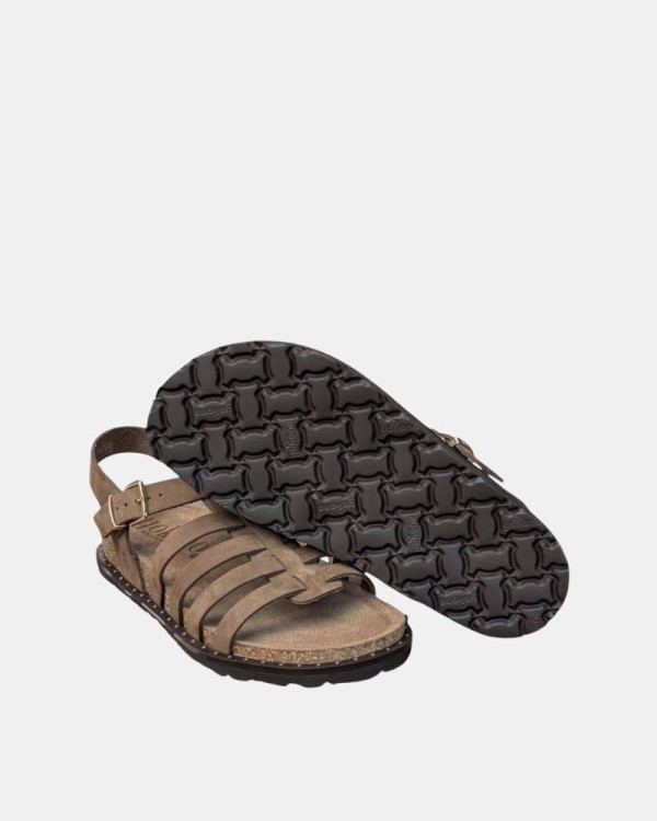 Sandalias Abiertas Mujer Yokono Marrón BOLUS 107