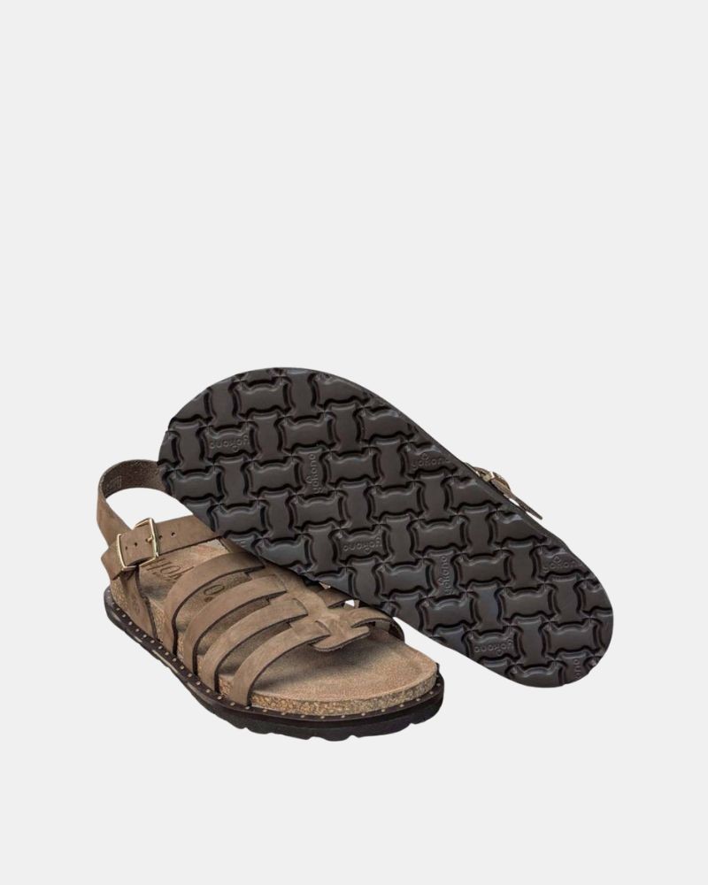 Sandalias Abiertas Mujer Yokono Marrón BOLUS 107