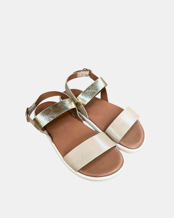 Sandálias Abertas Barefoot Mulher RKS Bege 15017