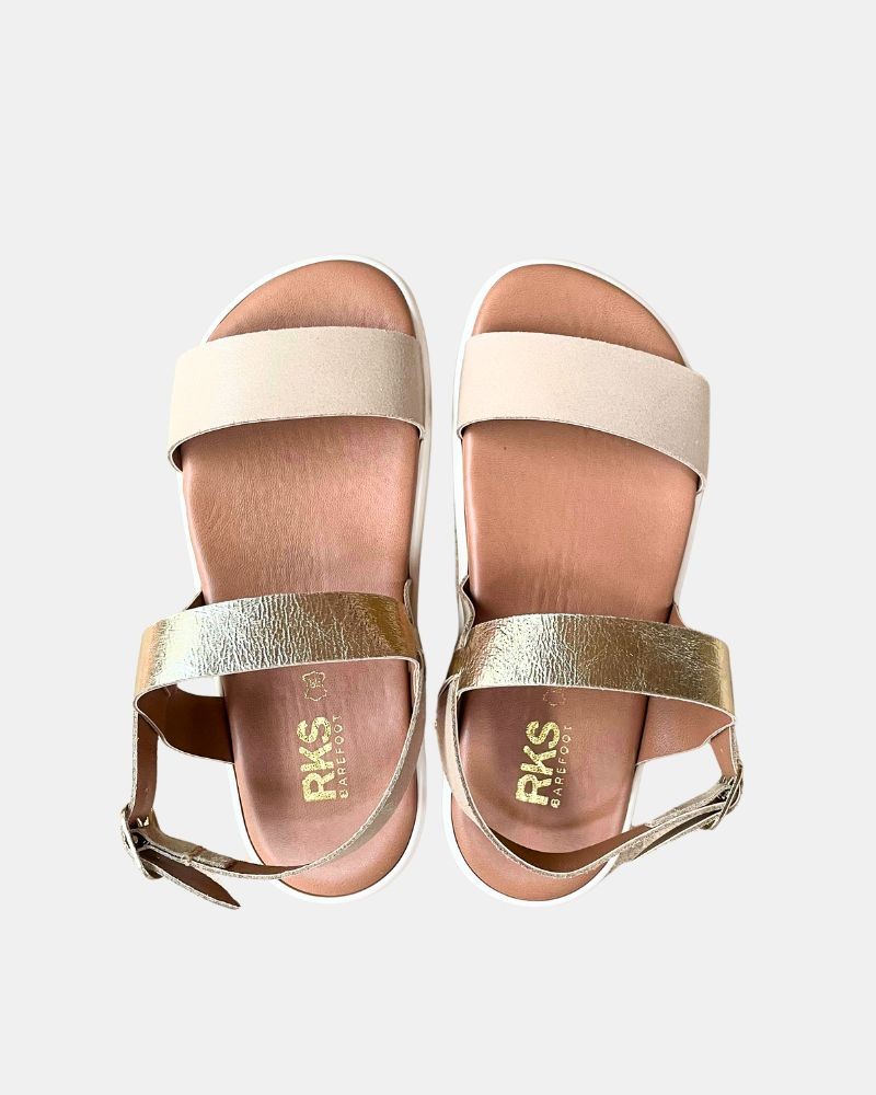Sandálias Abertas Barefoot Mulher RKS Bege 15017