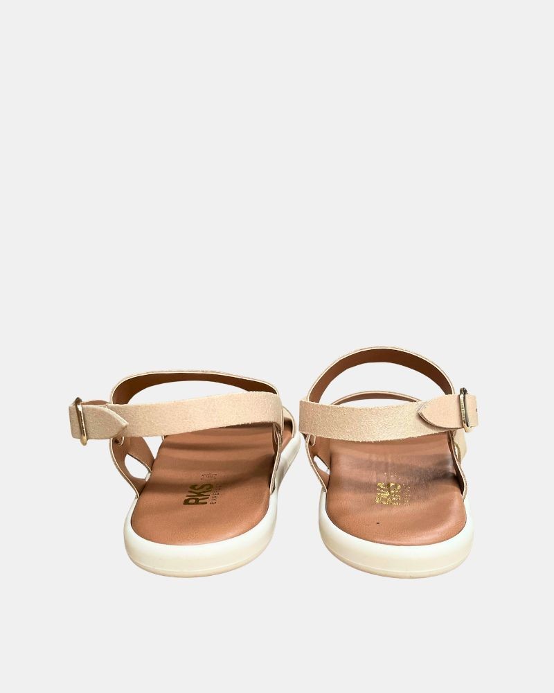 Sandálias Abertas Barefoot Mulher RKS Bege 15017