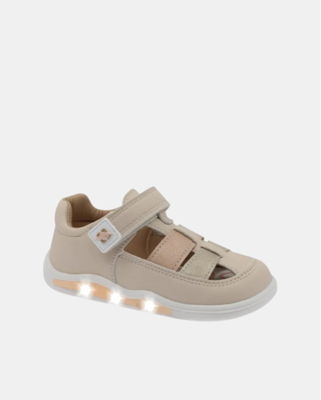 Sandalias Luces Barefoot Infantil BEPPI Beige 2218650