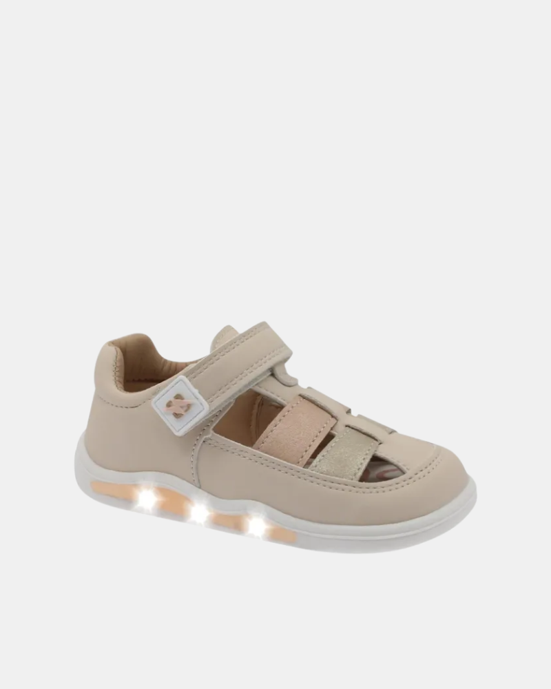 Sandalias Luces Barefoot Infantil BEPPI Beige 2218650