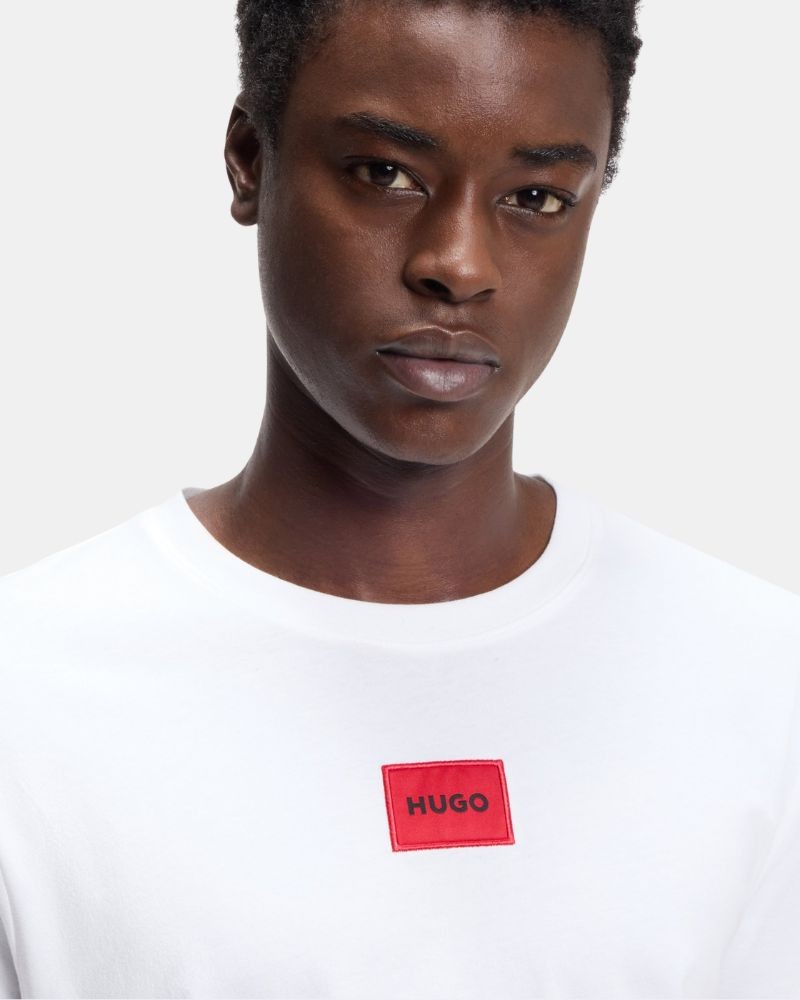 Camisetas Manga curta Homem HUGO Branco 50447978 DIRAGONAL212