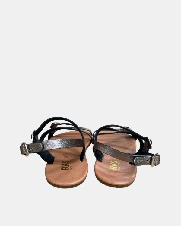 Sandálias Abertas Barefoot Mulher RKS Prata/Cinzento 95006