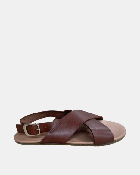 Sandalias Abiertas Barefoot Mujer RKS Marrón 79302