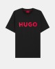 Camisetas Manga curta Homem HUGO Preto 50467556 DULIVIO