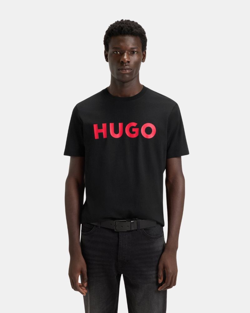 Camisetas Manga curta Homem HUGO Preto 50467556 DULIVIO