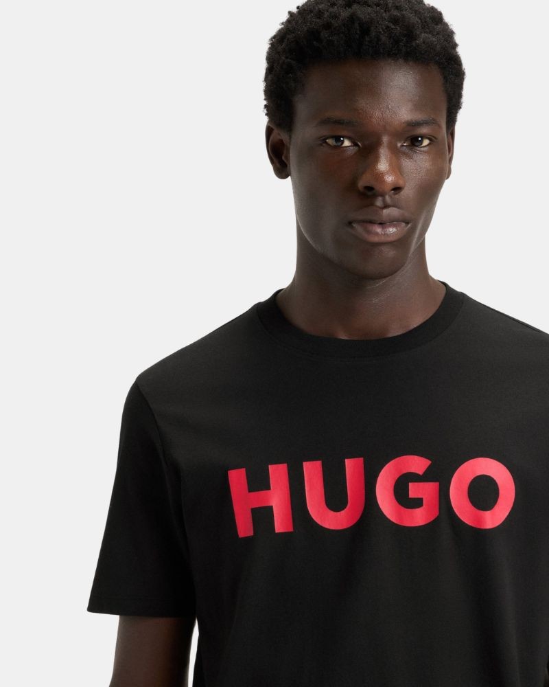 Camisetas Manga curta Homem HUGO Preto 50467556 DULIVIO