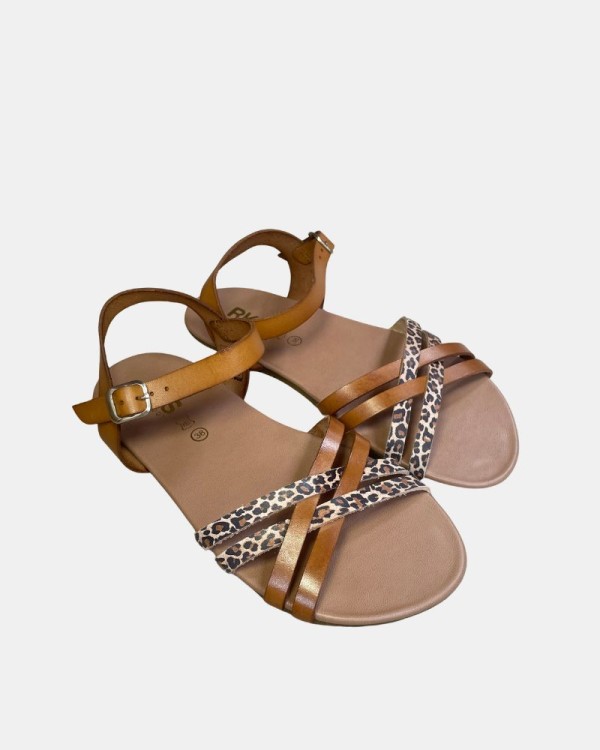 Sandalias Abiertas Barefoot Mujer RKS Marrón 97701