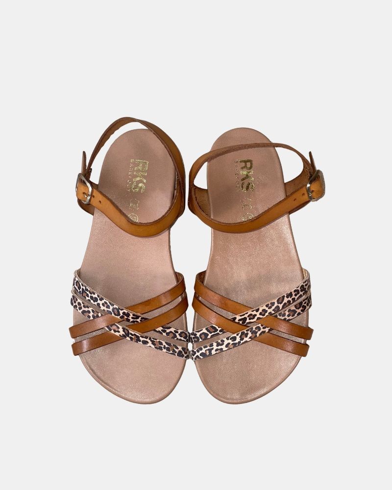 Sandalias Abiertas Barefoot Mujer RKS Marrón 97701