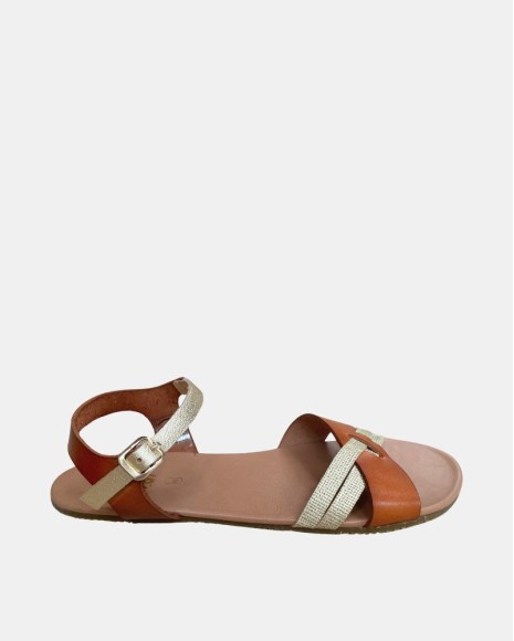 Sandalias Abiertas Barefoot Mujer RKS Marrón 18602
