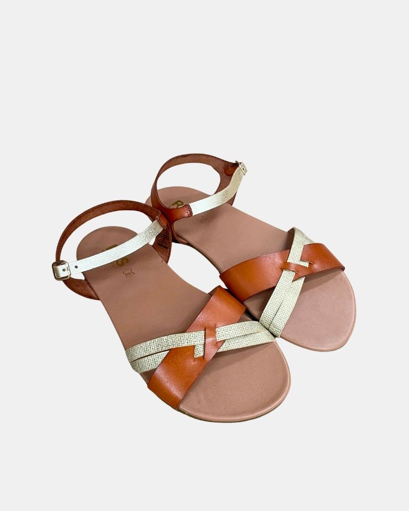 Sandalias Abiertas Barefoot Mujer RKS Marrón 18602