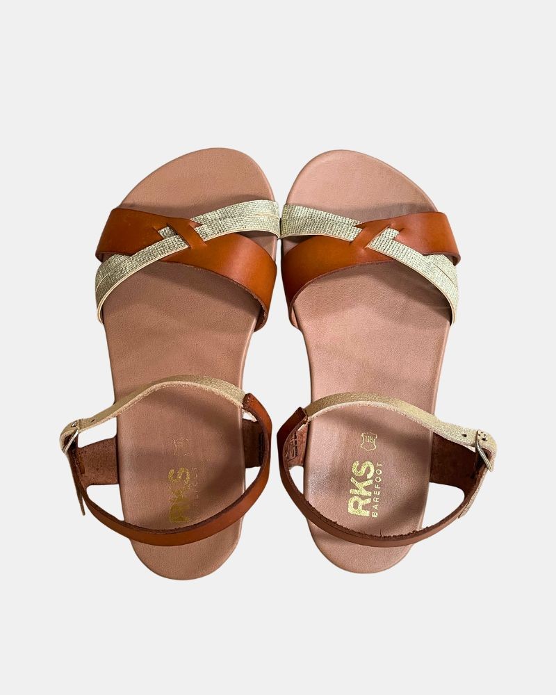 Sandalias Abiertas Barefoot Mujer RKS Marrón 18602