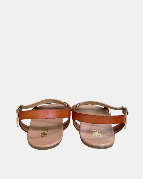 Sandalias Abiertas Barefoot Mujer RKS Marrón 18602