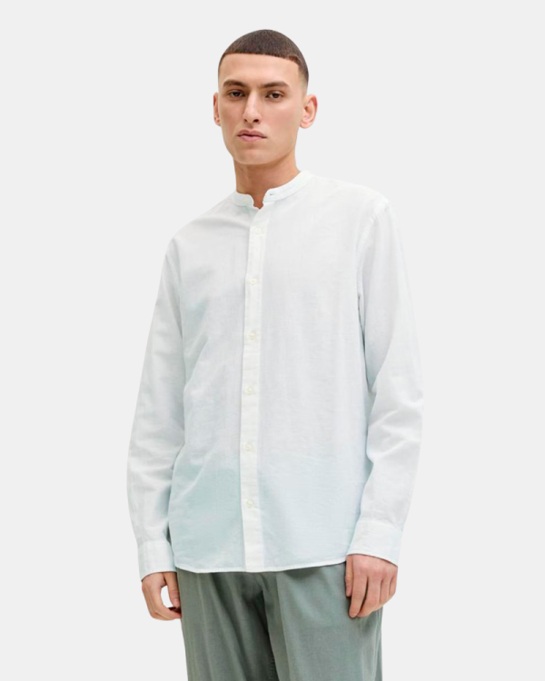 Camisas de manga comprida Homem JACK AND JONES Branco 122886001 BREEZE