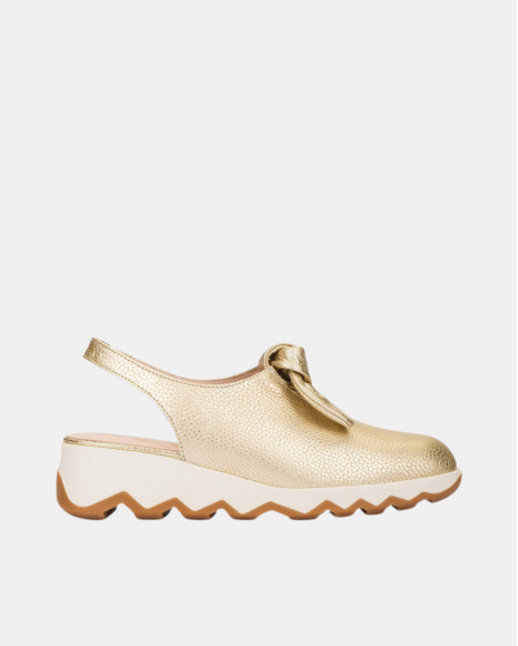 Zapatos Abiertos Mujer Wonders Oro C 7602