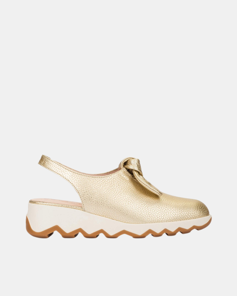 Zapatos Abiertos Mujer Wonders Oro C 7602