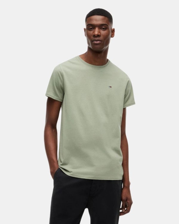 Camisetas Manga curta Homem TOMMY HILFIGER Verde DM0DM04411PMO