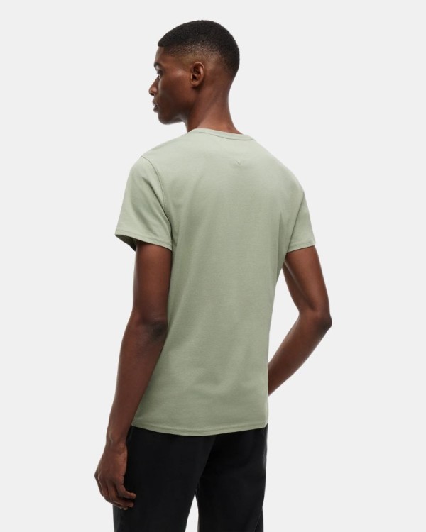 Camisetas Manga curta Homem TOMMY HILFIGER Verde DM0DM04411PMO