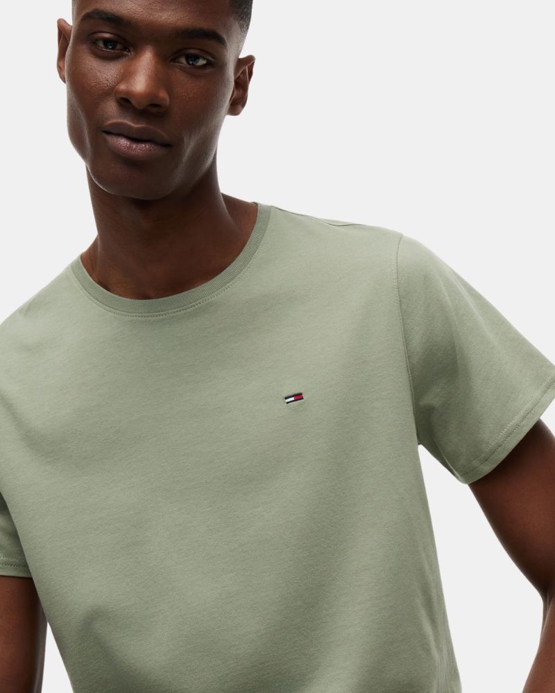 Camisetas Manga curta Homem TOMMY HILFIGER Verde DM0DM04411PMO