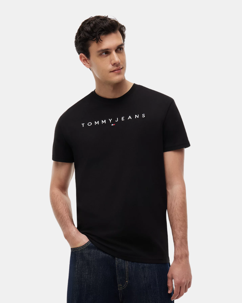 Camisetas de manga curta para homem TOMMY HILFIGER Preto DM0DM20744BDS