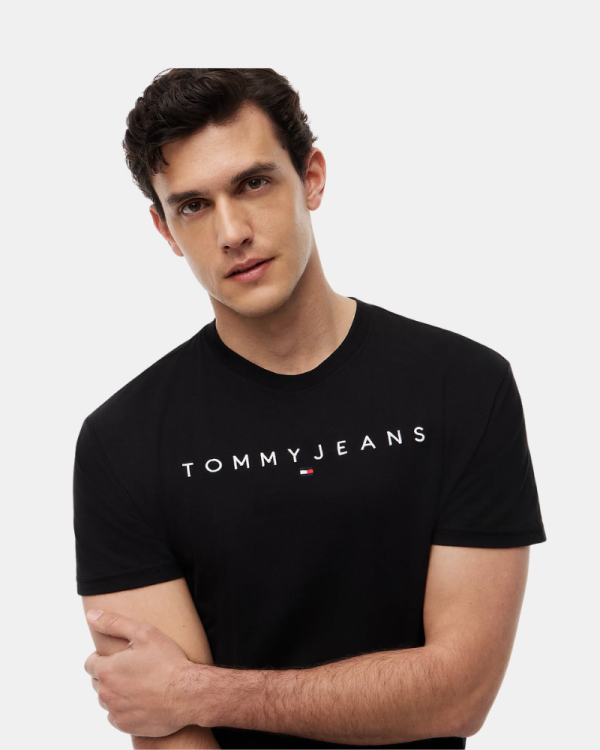 Camisetas de manga curta para homem TOMMY HILFIGER Preto DM0DM20744BDS
