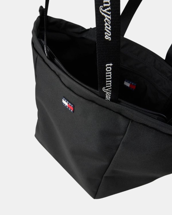 Bolsas shopper de mulher TOMMY HILFIGER pretas AW0AW18771BDS