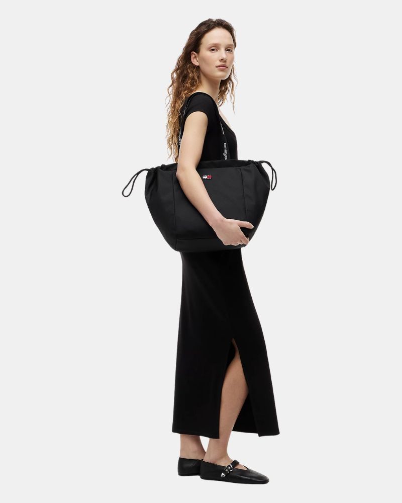 Bolsas shopper de mulher TOMMY HILFIGER pretas AW0AW18771BDS