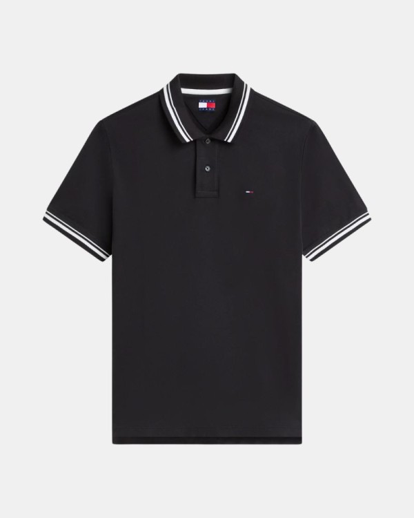 Camisetas Manga corta Polos Hombre TOMMY HILFIGER Negro DM0DM22700BDS