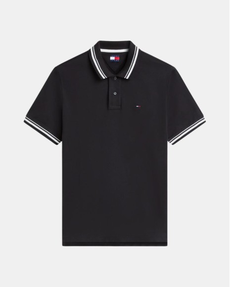 Camisetas Manga corta Polos Hombre TOMMY HILFIGER Negro DM0DM22700BDS