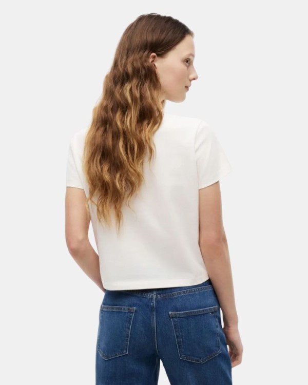 Camisetas Manga corta Mujer TOMMY HILFIGER Blanco DW0DW22818YBH