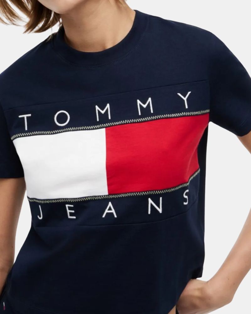 Camisetas Manga corta Mujer TOMMY HILFIGER Azul DW0DW22818C1G