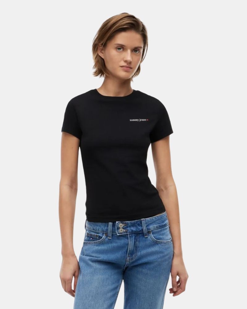 Camisetas Manga corta Mujer TOMMY HILFIGER Negro DW0DW23479BDS