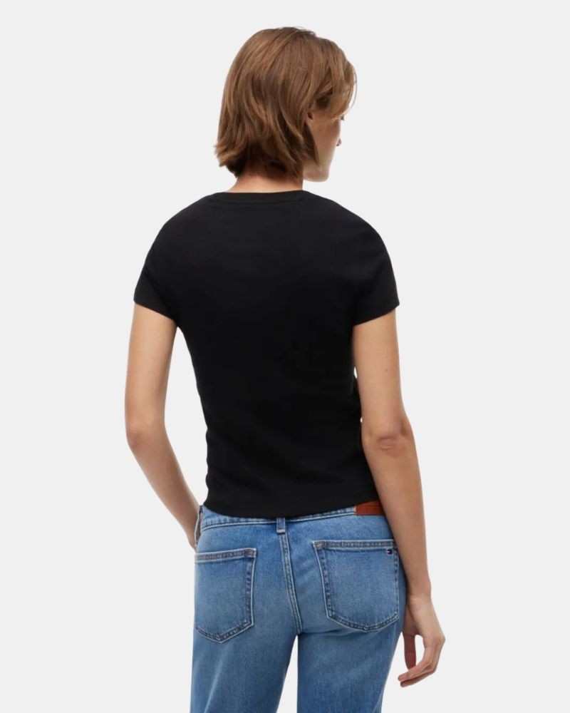 Camisetas Manga corta Mujer TOMMY HILFIGER Negro DW0DW23479BDS