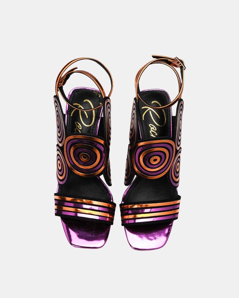 Sandalias Fiesta Abiertas Mujer RockAway Morado 85837