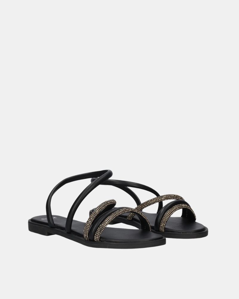Sandalias Abiertas Mujer EXE Negro P4042 12