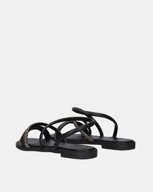 Sandalias Abiertas Mujer EXE Negro P4042 12