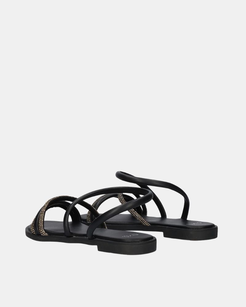 Sandalias Abiertas Mujer EXE Negro P4042 12