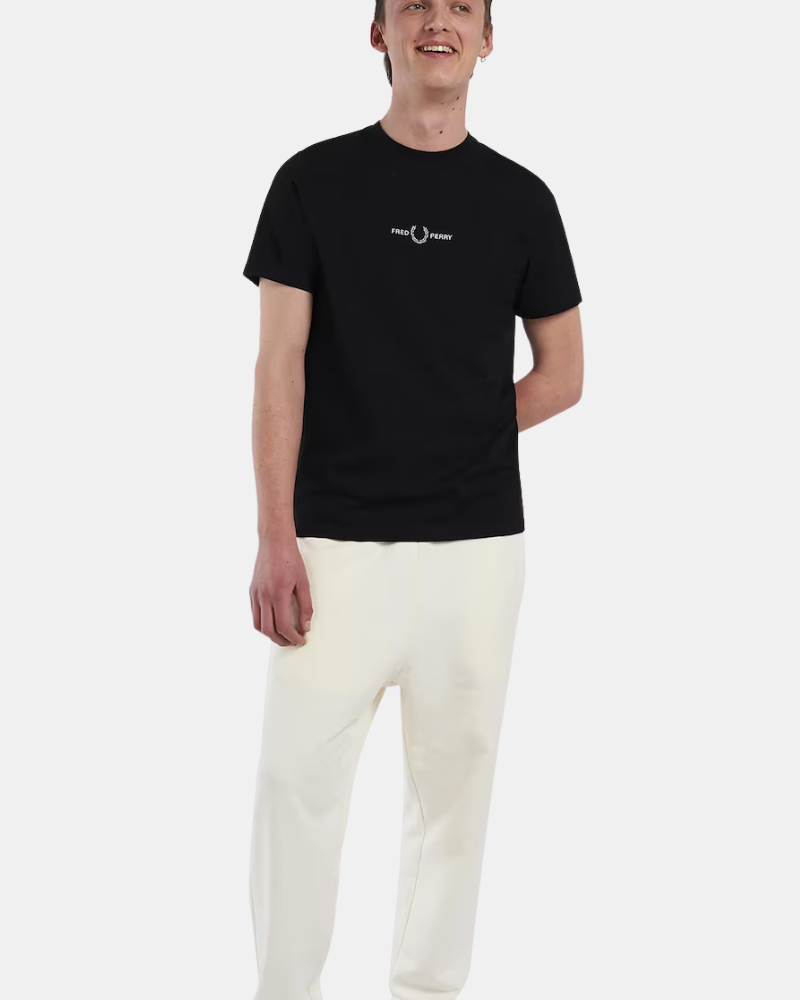 Camisetas Manga Curta Homem FRED PERRY Preto M4580