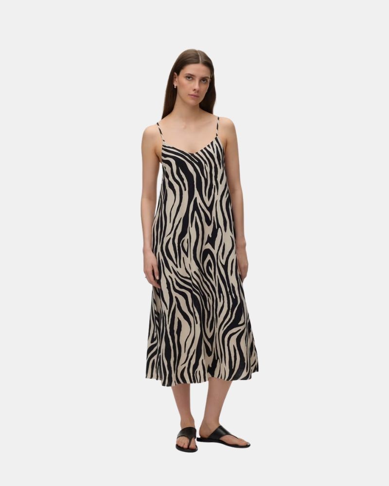 Vestidos  Largos Mujer VERO MODA Animal Print 10340519 JESMILO