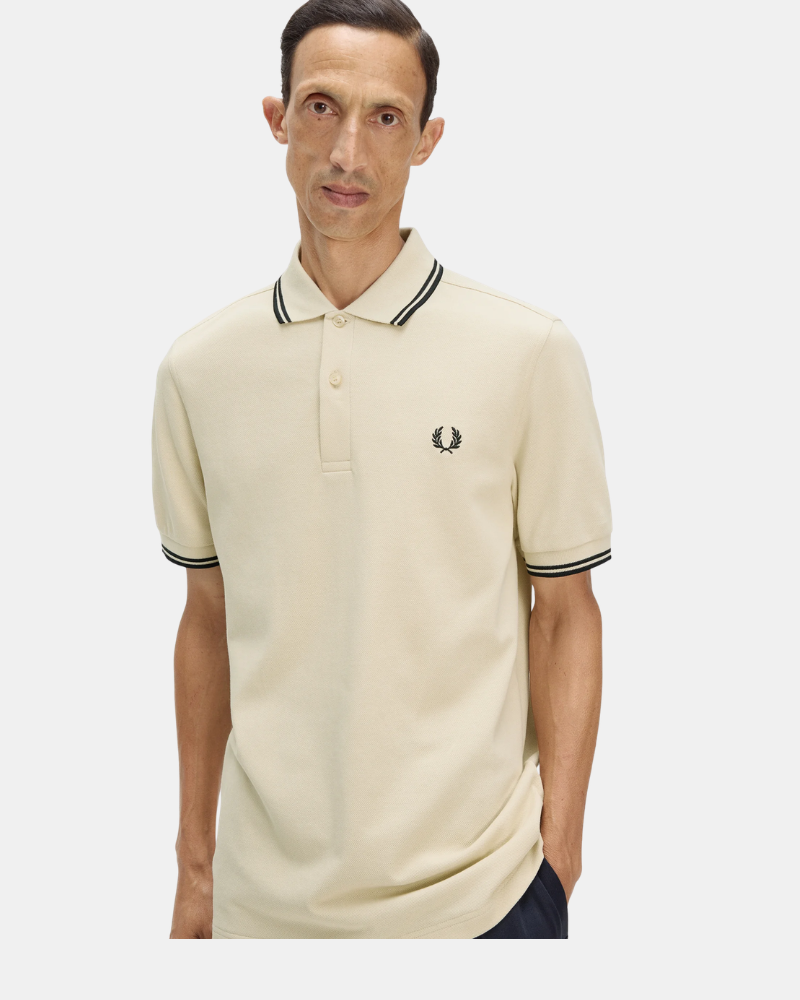 Camisetas Manga corta Hombre FRED PERRY Beige M3600