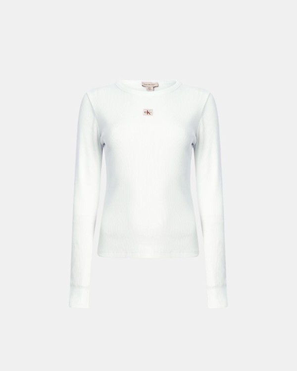Camisetas Manga larga Mujer CALVIN KLEIN Blanco LV047E205G