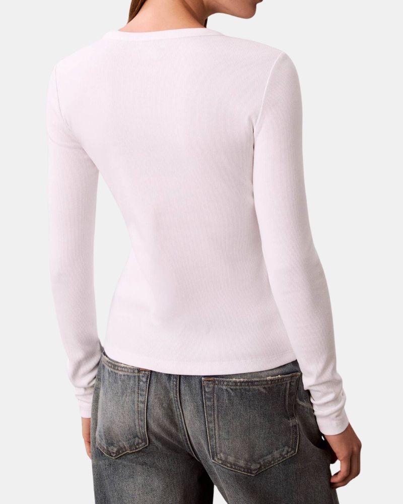 Camisetas Manga larga Mujer CALVIN KLEIN Blanco LV047E205G