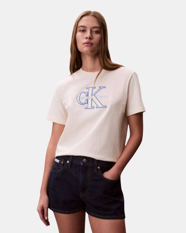 Camisetas Manga corta Mujer CALVIN KLEIN Blanco LV047F829G