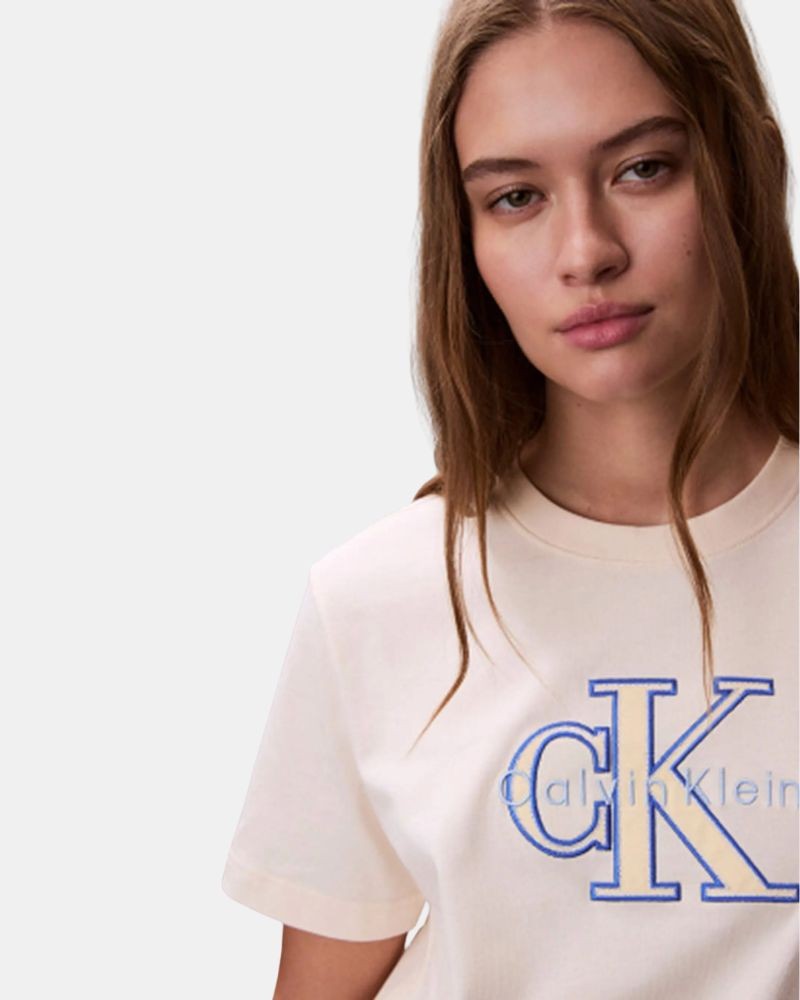 Camisetas Manga corta Mujer CALVIN KLEIN Blanco LV047F829G